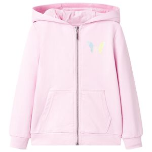 vidaXL Hettegenser for barn lyserosa 116