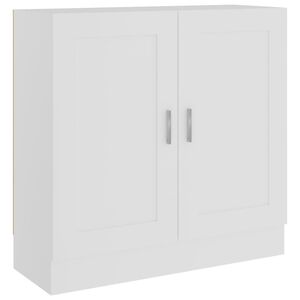 vidaXL Bokhylle hvit 82,5x30,5x80 cm konstruert tre