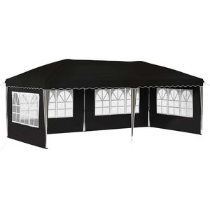 vidaXL Pop-up Festtelt 575 x 289 x 245 cm Svart