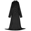 vidaXL Teppe-hettegenser Svart F Flanell