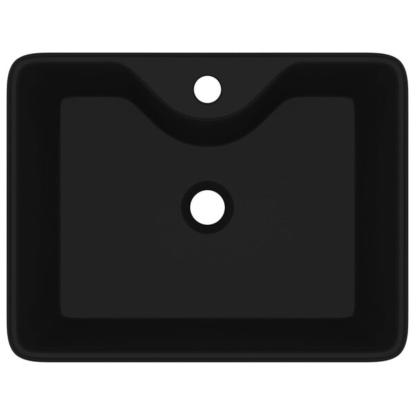 Firkantet servant svart