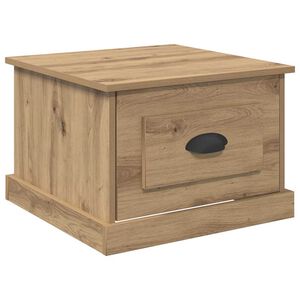 vidaXL Kaffebord Artisan Eik 50 x 50 x 35 cm Konstruert tre