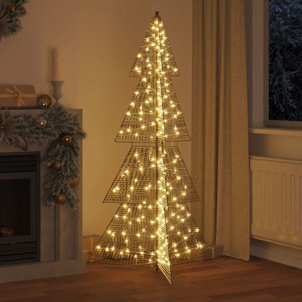 vidaXL Juletre med 240 LED Varmhvit 180 cm PET