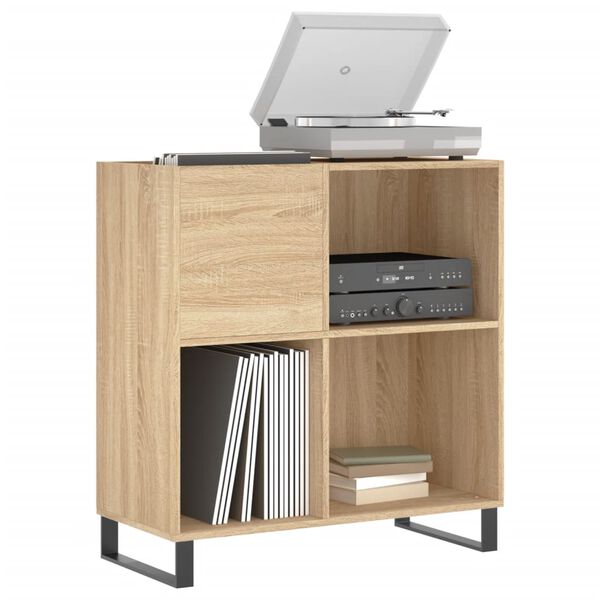 vidaXL Hifi-benk sonoma eik 84,5x38x89 cm konstruert tre