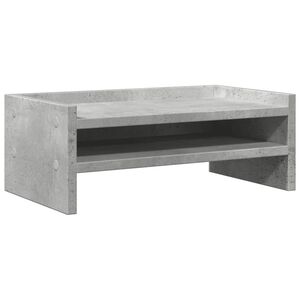 vidaXL Skjermstativ betonggr&aring; 42x24x16 cm konstruert tre