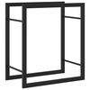 vidaXL Vedstativ matt svart 50x28x56 cm st&aring;l