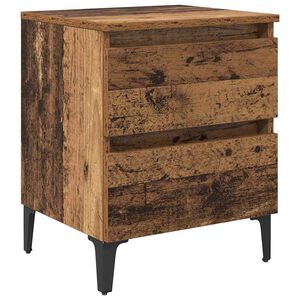vidaXL Nattbordskap Gammelt tre 40 x 35 x 50 cm Konstruert tre