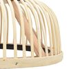 vidaXL Pendellampe bambus 40 W 30x12 cm halvrund E27