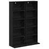 vidaXL CD skap 2 stk. Svart eik 33 x 23,5 x 97,5 cm Konstruert tre