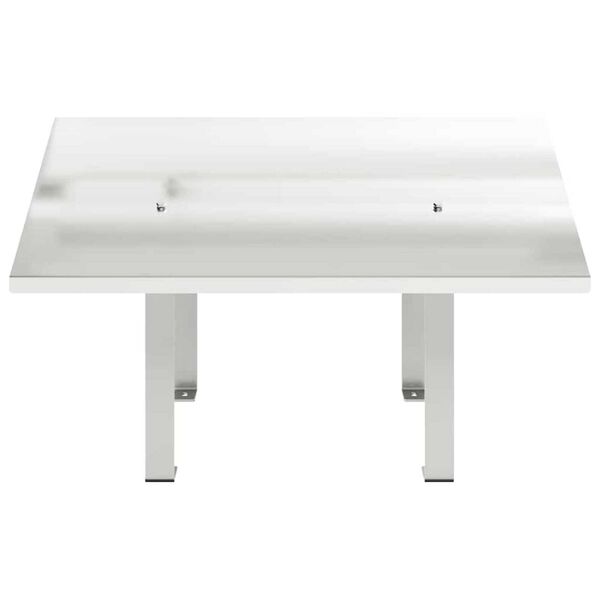 vidaXL Pipehette s&oslash;lv 60 x 60 x 38 cm Rustfritt St&aring;l