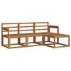 vidaXL Utend&oslash;rs sofa-sett 4 pcs Naturlig