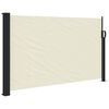 vidaXL Uttrekkbar sidemarkise 120x600 cm kremhvit