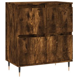 vidaXL Skjenk r&oslash;kt eik 60x35x70 cm konstruert tre