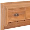 vidaXL Veggmontert garderobepanel 80x25x45 cm heltre teak