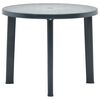 vidaXL Hagebord gr&oslash;nn 89 cm plast