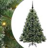 vidaXL Kunstig juletre med 150 LED med stativ gr&oslash;nn 120 cm PE og PVC