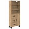 vidaXL H&oslash;yskap 2 pcs Artisan Eik 69,5 x 34 x 180 cm Konstruert tre