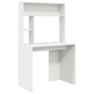 vidaXL Skrivebord Hvit 91 x 50 x 149 cm Konstruert tre