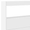vidaXL Hodegavl skap med LED hvit 220x17x102 cm