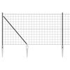vidaXL Svweiende tr&aring;dgjerde med spisser 10 x 1,4 m (B x H)