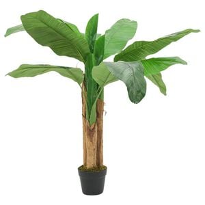 vidaXL Kunstig banantre 9 blader 120 cm gr&oslash;nn