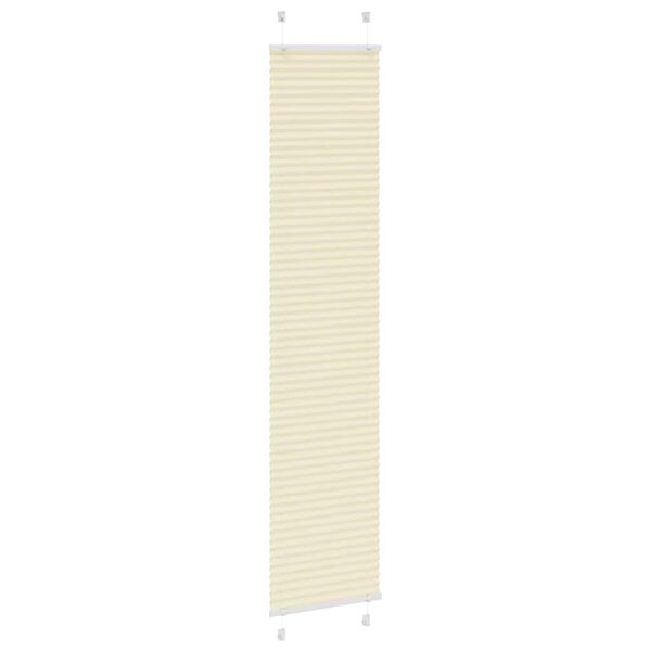 vidaXL pliss&eacute;gardin krem 50x200 cm Stoff Bredde 49,4 cm Polyester