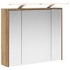 vidaXL Baderomsspeilskap Kunstnerisk Eik 73,5 x 16 x 62,5 cm