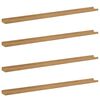 vidaXL Vegghylle med hylle 4 pcs Brun 115 x 9 x 3 cm Konstruert tre