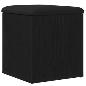 vidaXL Oppbevaringsbenk Svart Eik 42 x 42 x 45 cm Konstruert tre