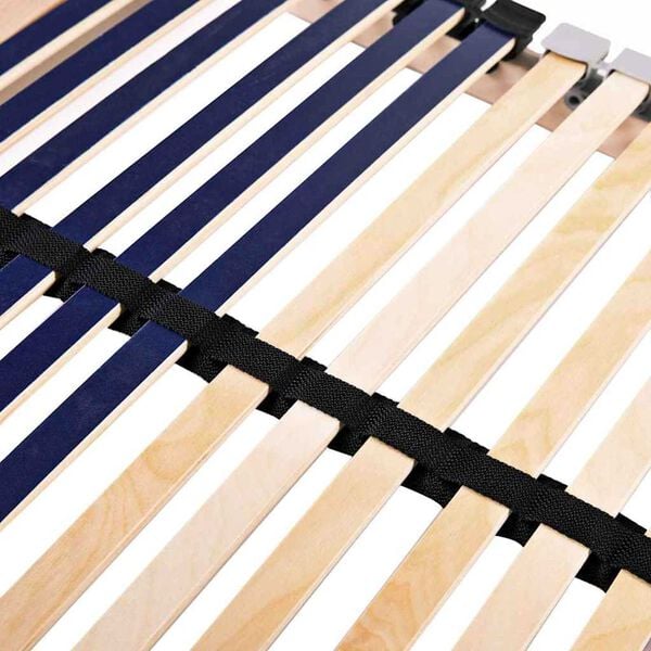 vidaXL Lamelbunn Brun 80 x 190 cm Massiv b&oslash;ketre