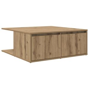 vidaXL Kaffebord med skuff artisan eik 80 x 80 x 31 cm Konstruert tre