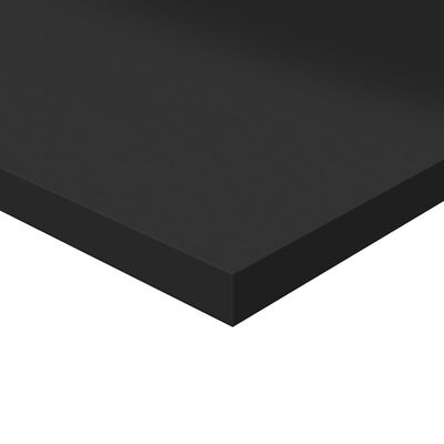 vidaXL Hylleplater 4 stk høyglans svart 40x30x1,5 cm sponplate