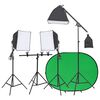vidaXL Fotostudiosett med lyssett og bakgrunn