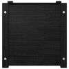 vidaXL Blomsterkasse svart 40x40x40 cm heltre furu