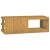 vidaXL Veggmontert baderomsskap 90x40x30 cm heltre teak