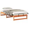 vidaXL Sengestamme Brun 100 x 200 cm Massiv furu
