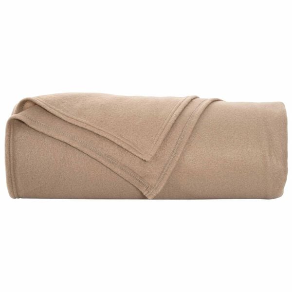 vidaXL Kastteppe Kamel 350 x 270 cm Fleece