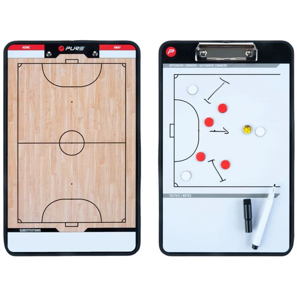 Pure2Improve Dobbeltsidet trenerbrett for futsal 35x22 cm P2I100650