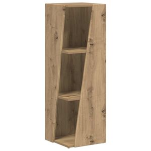vidaXL Sidehylle 33 x 32 x 100,5 cm Konstruert tre Artisan Eik