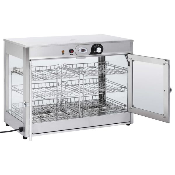 vidaXL Elektrisk Gastronorm matvarmer 1200 W rustfritt st&aring;l