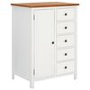 vidaXL Garderobe 76x52x105 cm heltre eik