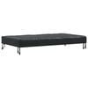 vidaXL Bordduk Ensfarget Svart 122 x 72 x 15 cm stoff