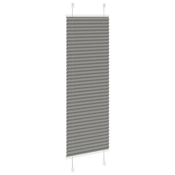 vidaXL pliss&eacute;gardin antrasitt 40x100 cm Stoff Bredde 39,4 cm Polyester