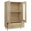 vidaXL Highboard sonoma eik 70x31x115 cm konstruert tre
