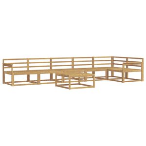 vidaXL Utend&oslash;rs sofa-sett 7 pcs Hvit 79 x 79 x 37 cm Solid akasietre