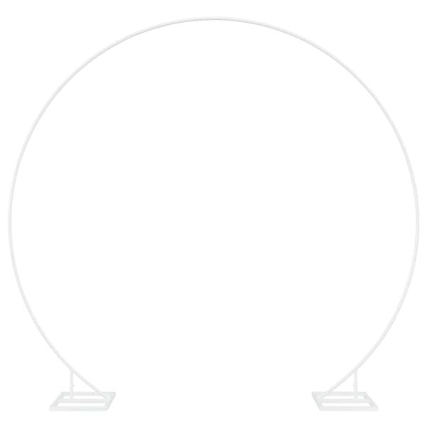 vidaXL Bryllupsbue Hvit 220 x 45 x 200 cm St&aring;l