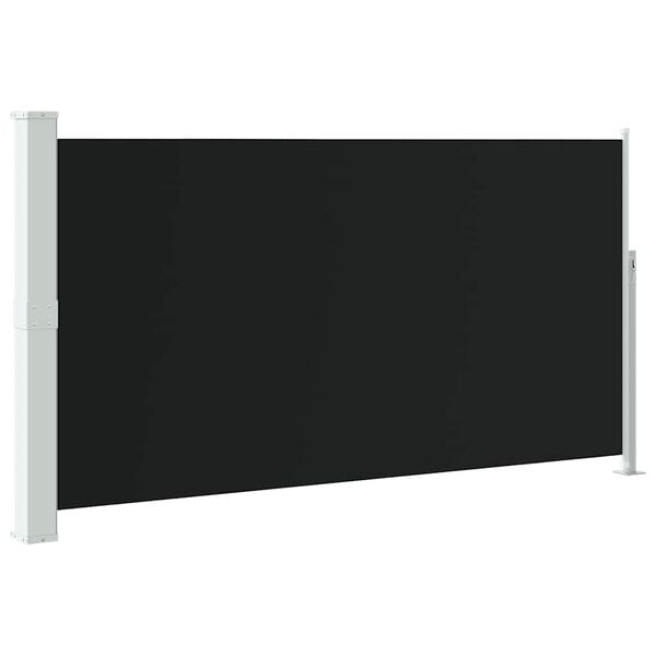 vidaXL Uttrekkbar sidemarkise 160x300 cm svart