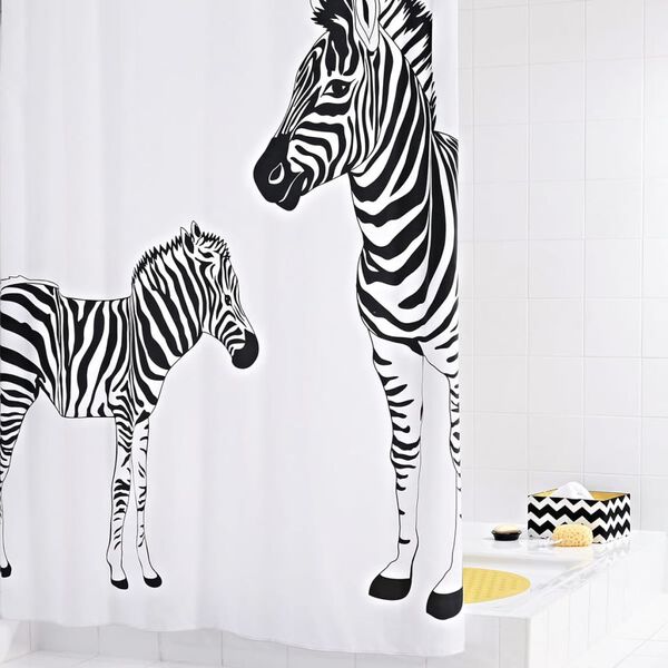 RIDDER Dusjforheng Zebra 180x200 cm