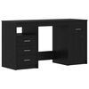 vidaXL Skrivebord Svart Eik Konstruert tre 140 x 50 x 76 cm 2 stk.