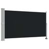 vidaXL Uttrekkbar sidemarkise 140 x 300 cm svart